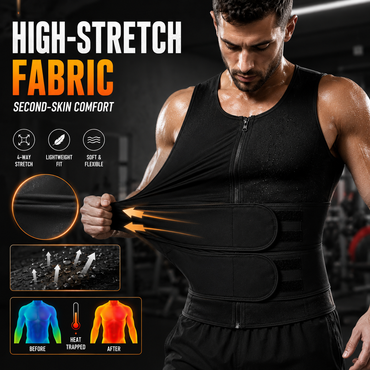 Men's Sweat Sauna Shaper Vest🔥