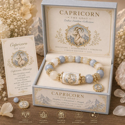 🔥🔥Limited Edition💫 12 Zodiac Bracelet – Natural Chalcedony, Your Sign, Your Energy