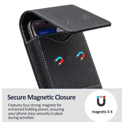 ⚡Big Discount | Waist Belt Cell Phone Pouch 📱 Multi-Pocket Leather  Card Holder