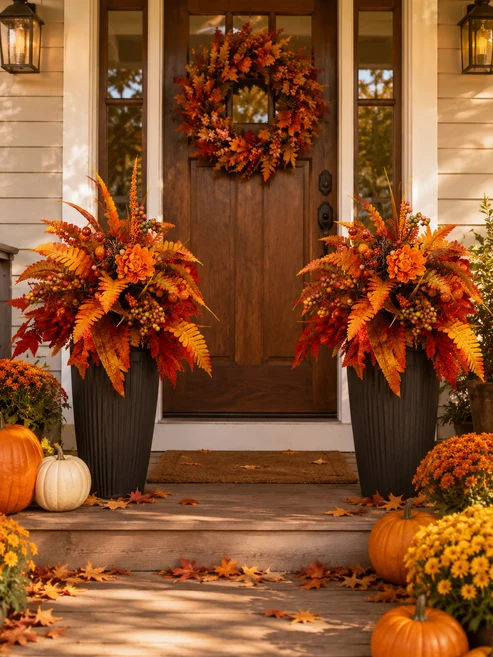 ✨Fall Floral Garden Stake – Instant Autumn Charm for Your Yard