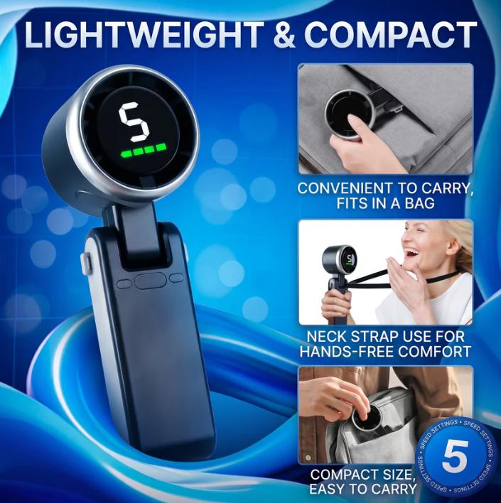 🔥SUMMER HOT SALE 60% OFF🔥Portable 3 In 1 Rechargeable TurboHandheld Fan
