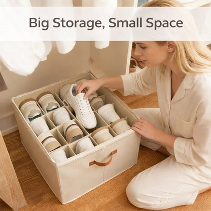 Foldable Shoe Organizer ForCloset With Clear Cover