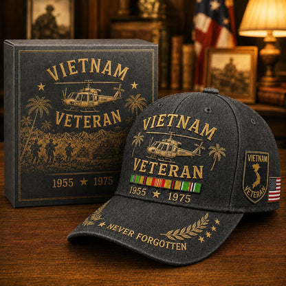 🎖️ Vietnam Veteran 1955–1975 Memorial Cap🔥🇺🇸
