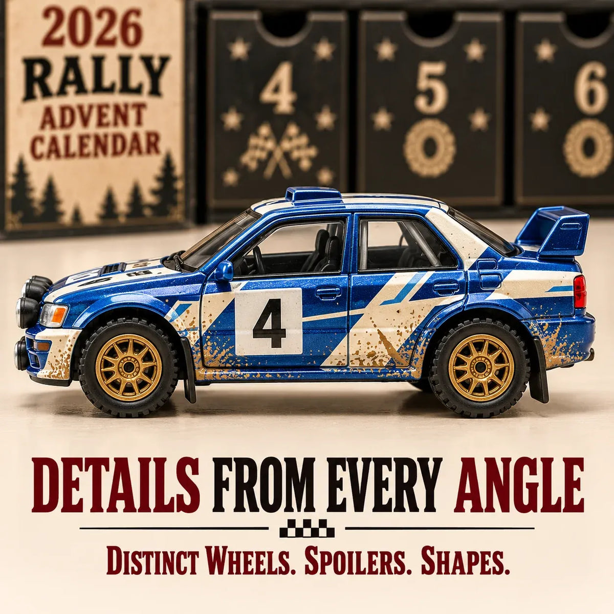 🏎️ 2026 Rally Advent Calendar – 24 days of speed & action, 24 rally cars to collect