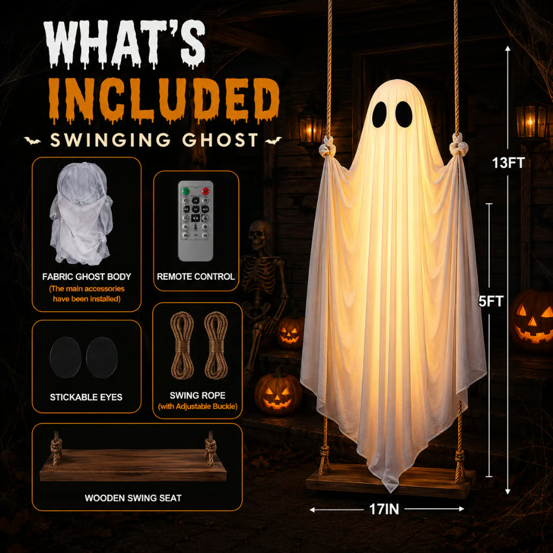 🔥Halloween Early Bird Sale🎃Halloween Swinging Ghost👻