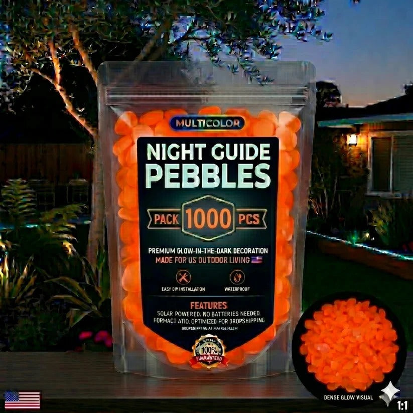 ✨ Colorful Glow-in-the-Dark Garden Pebbles