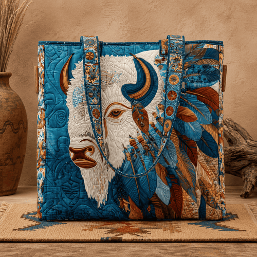 👜Handmade Native American Quilted Tote Bag