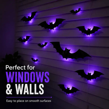 🔥Halloween Early Bird Sale🎃3D LED BAT DECORATION🦇✨