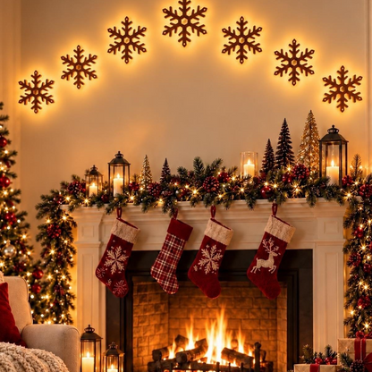 LIMITED-TIME 50% OFF — SHOP NOW! 🔥7Pcs Led Reindeer Wall Decorations, 3d Antler Glow Wall Decor For Christmas,3D Light-Up Wooden Reindeer Christmas Wall Decor Lights