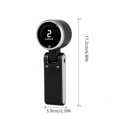 Portable 3 In 1 Rechargeable TurboHandheld Fan With 5 Speeds And4000mAh Battery