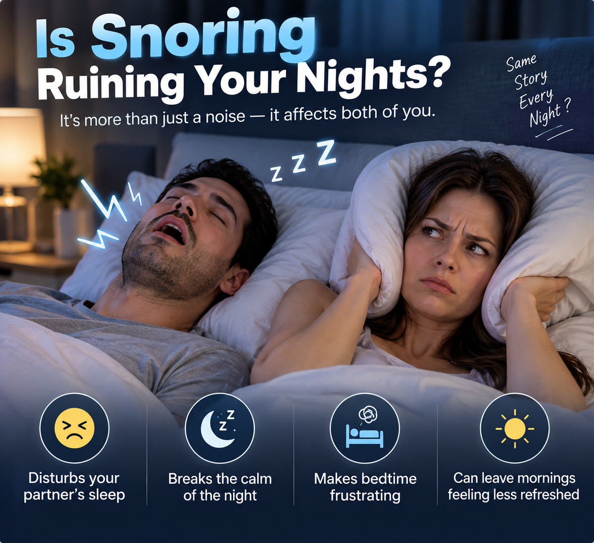 Noomoriey™ Neck Wearable – Simple Bedtime Snoring Support
