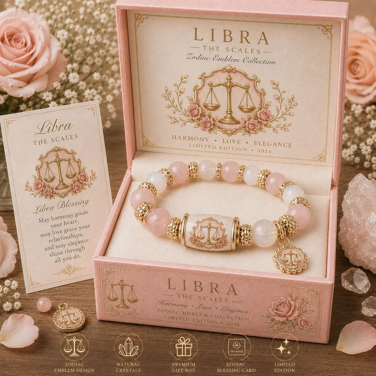 🔥🔥Limited Edition💫 12 Zodiac Bracelet – Natural Chalcedony, Your Sign, Your Energy