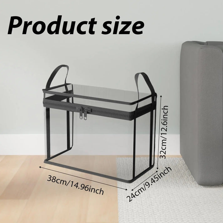 🎁2026 New Upgrade-Large Clear Thick Plastic Storage Box with Hinged Lid