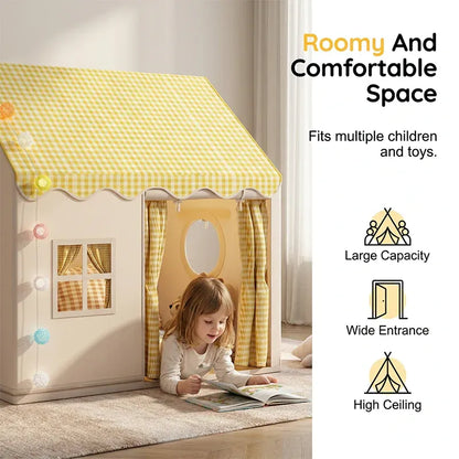 🏠✨ Kids Indoor Play Tent Castle – Cozy Playhouse for Imaginative Fun