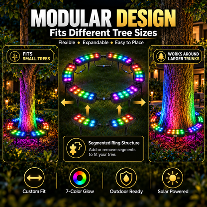 🔥Hot Sale- 🏳️‍🌈 One Tree. Endless Colors. – Solar RGB Landscape Ring Light