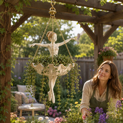 ✨ Limited Stock Available 🩰 Ballet Dancer Hanging Planter – Artistic Garden Décor & Flower Display