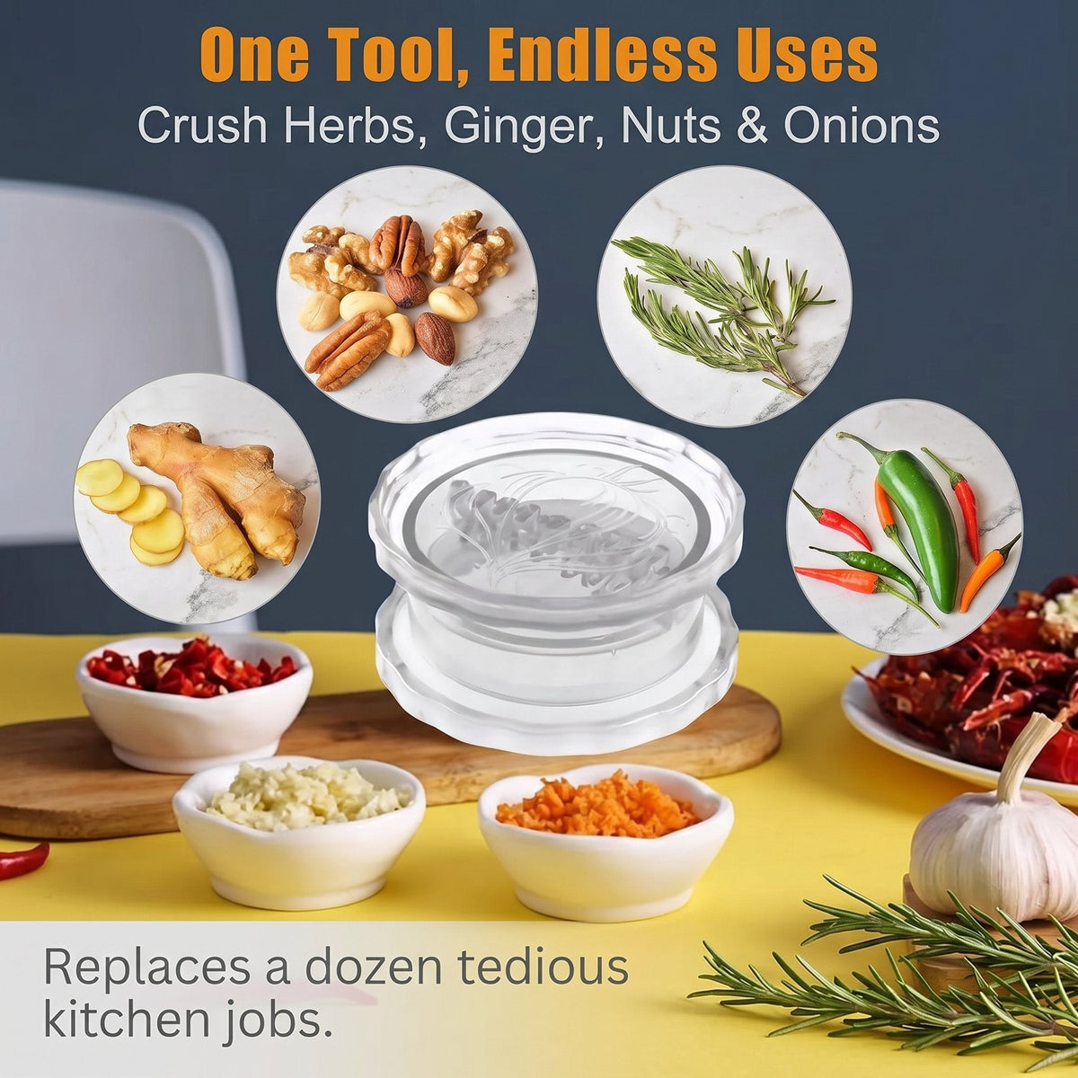 🎁Hot Sale 50% OFF🔥Manual Garlic Twister & Masher