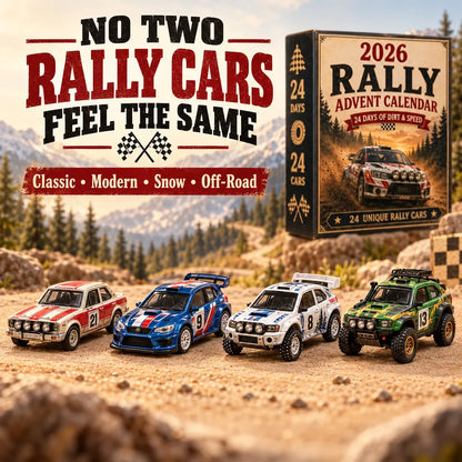 🏎️ 2026 Rally Advent Calendar – 24 days of speed & action, 24 rally cars to collect