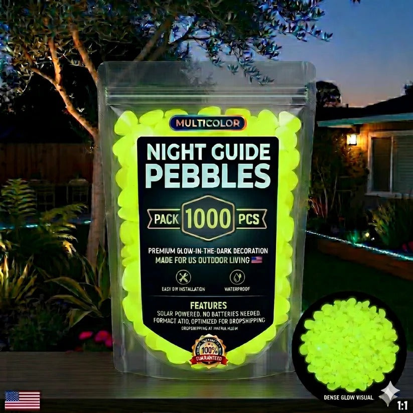✨ Colorful Glow-in-the-Dark Garden Pebbles