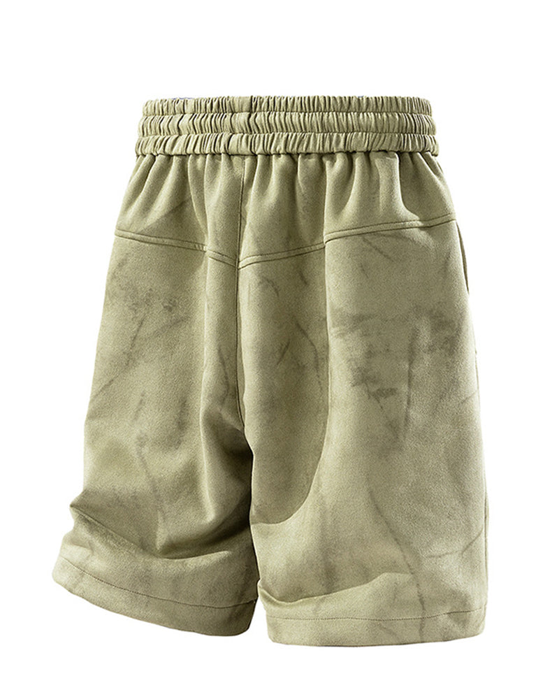 Men's Plus Size Vintage Tie-Dye Shorts Pants L-9XL