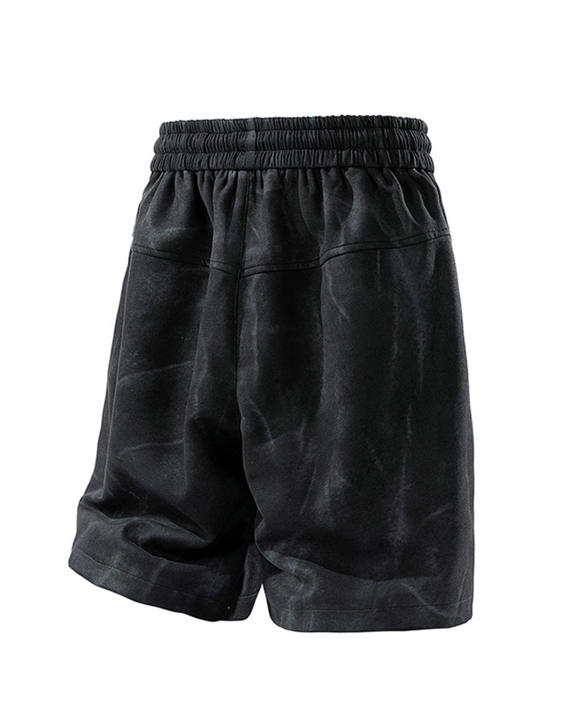Men's Plus Size Vintage Tie-Dye Shorts Pants L-9XL