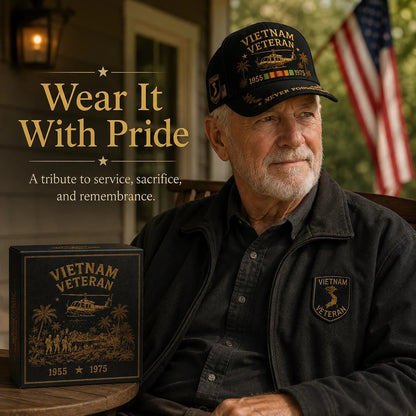 🎖️ Vietnam Veteran 1955–1975 Memorial Cap🔥🇺🇸