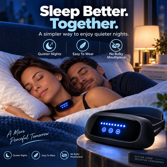 🌙 Wearable Anti-Snoring Device – Enjoy More Peaceful Nights Together!