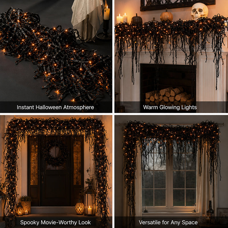 👻New Arrivals🎃 Spooky Chic: Halloween Fireplace Decor Set 👻