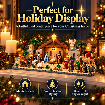 🎄🎈Nativity Advent Calendar – 24-Day Buildable Christmas Nativity Set