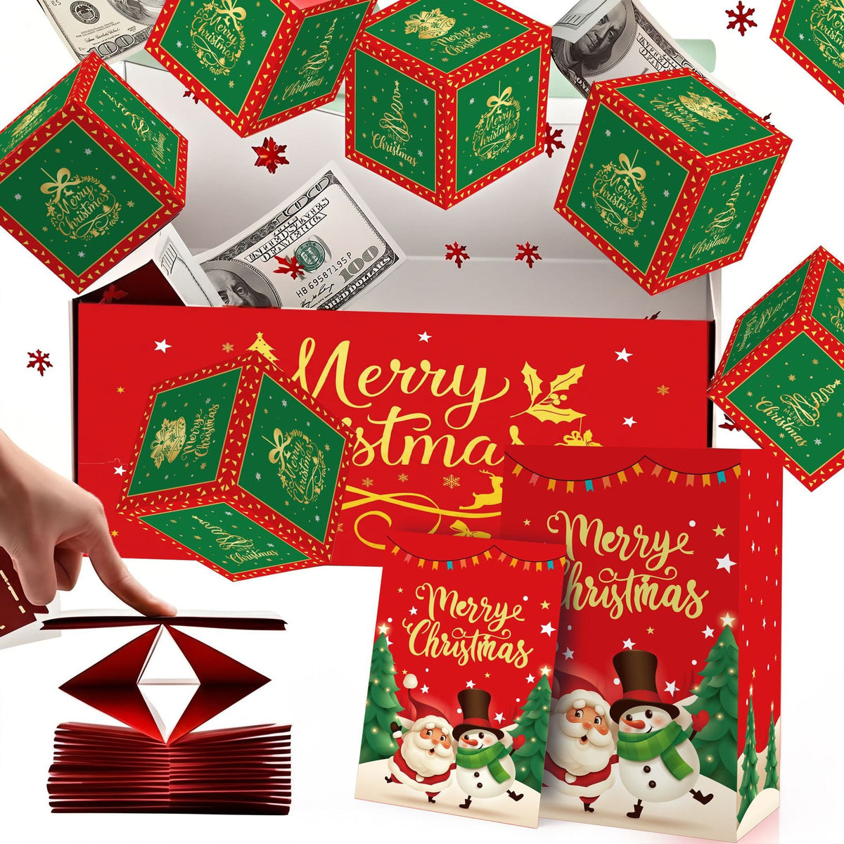 🎄 Christmas Pop-Up Surprise Gift Box Set