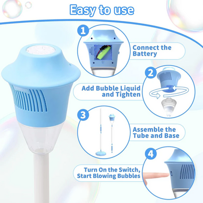Automatic Upright Bubble Machine — Instantly Conjures a Dreamlike Shower of Bubbles! ✨