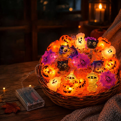 🔥Halloween Early Bird Sale🎃Halloween LED Pumpkin String Lights – Create A Spooky Glow For Your Home