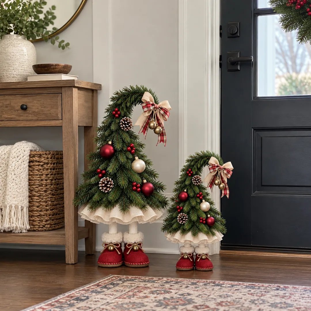 🎄🍄Fairytale Christmas tree decorations featuring elves🌙