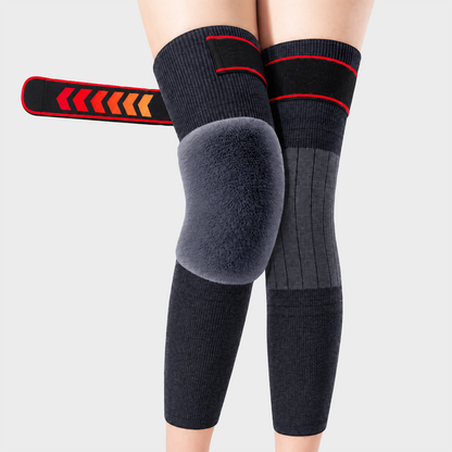 Long Knee Pads for Men and Women, One Size with Thick Wool Lining ??