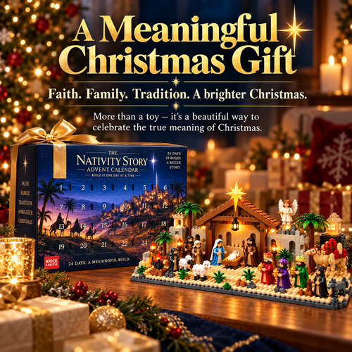 🎄🎈Nativity Advent Calendar – 24-Day Buildable Christmas Nativity Set