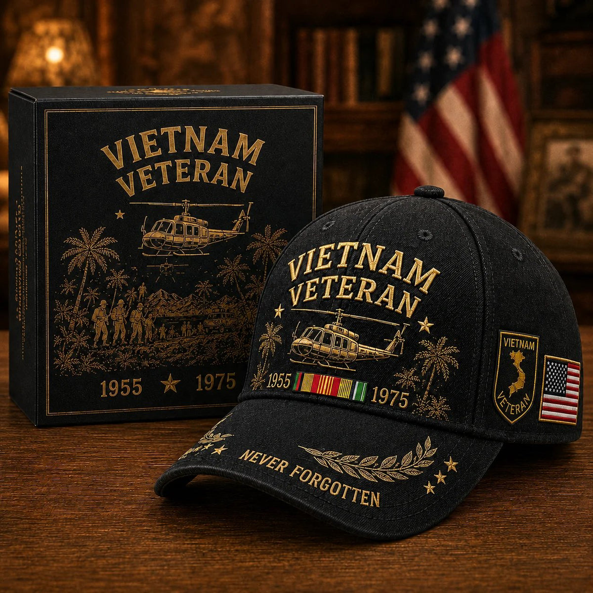 🎖️ Vietnam Veteran 1955–1975 Memorial Cap🔥🇺🇸
