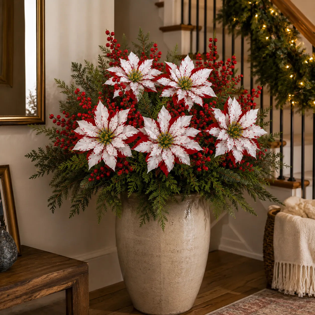 ❀Last Day 61% OFF🔥Christmas Poinsettia Planter Inserts