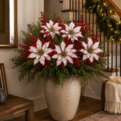 ❀Last Day 61% OFF🔥Christmas Poinsettia Planter Inserts