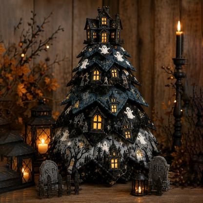 🔥Halloween Early Bird Sale🎃DIY Halloween Quilted Fabric Tree Kit