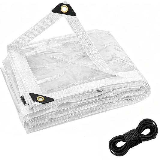 🔥LAST DAY 50% OFF - 🌧️ RainShield Pro™ Transparent Waterproof Tarp – Heavy-Duty Outdoor Cover with Secure Grommets