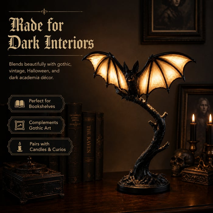 🔥Halloween Early Bird Sale🎃Glowing Bat Desk Lamp