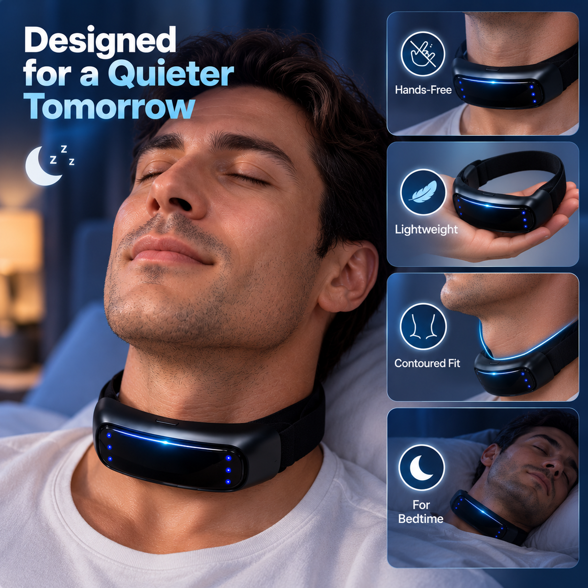 Noomoriey™ Neck Wearable – Simple Bedtime Snoring Support