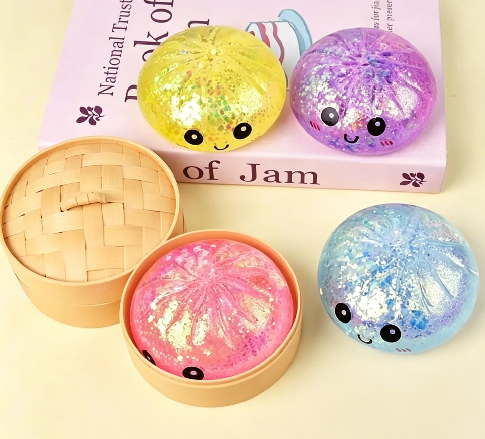 Glitter Dumpling – Soft Slow Rising Stress Relief Toy  Fidget Slow Rise toy
