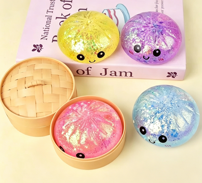 Glitter Dumpling – Soft Slow Rising Stress Relief Toy  Fidget Slow Rise toy