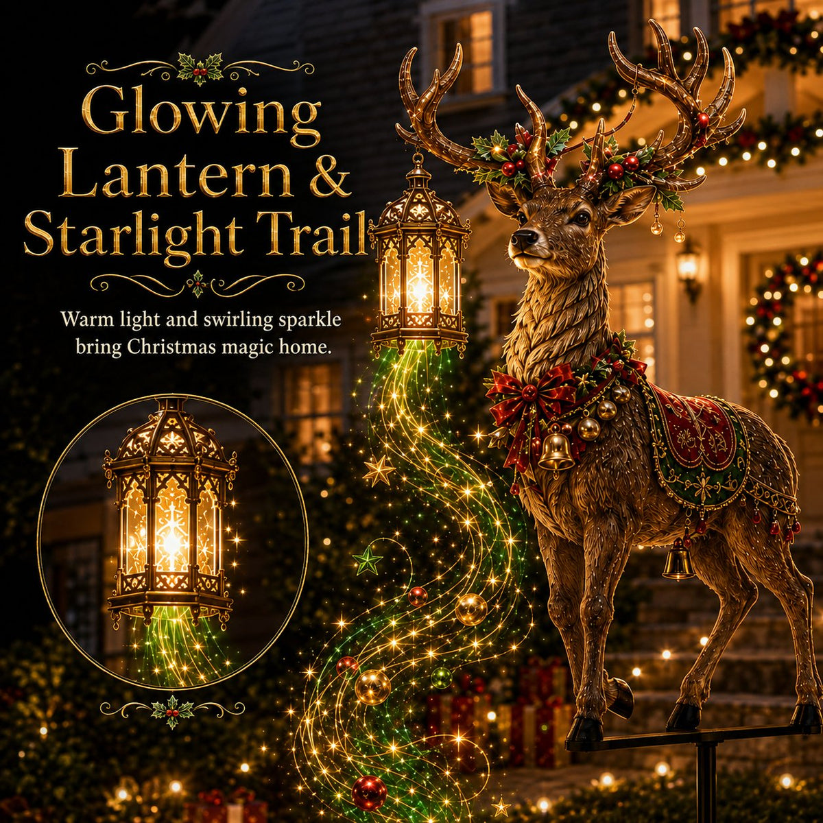 ✨🦌Light-Up Reindeer Christmas Yard Stake