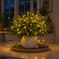 5 pine branches + 1 light