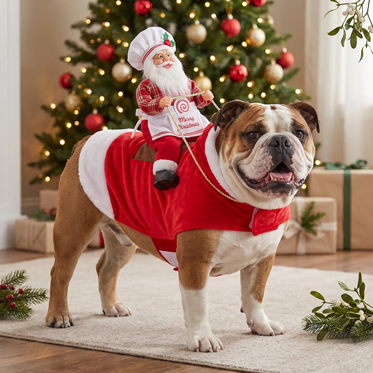 🎅 SantaRider™ Christmas Dog Costume-Turn Your Dog Into Santa’s Funniest Christmas Ride! 🐶🎄