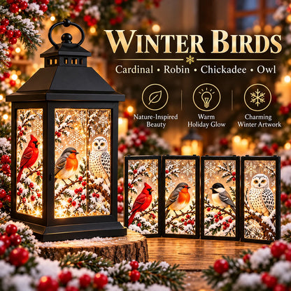 🎄 Interchangeable Crystal Lantern – Festive LED Holiday Decoration
