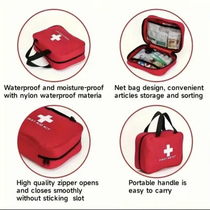 330-Piece Waterproof First Aid Kit – Compact Emergency Kit for Home, Car & Travel