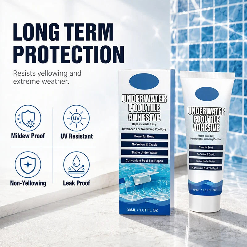 🔥 2026 HOT SALE! 💦 High-Strength Underwater Pool Tile Adhesive 🛠️
